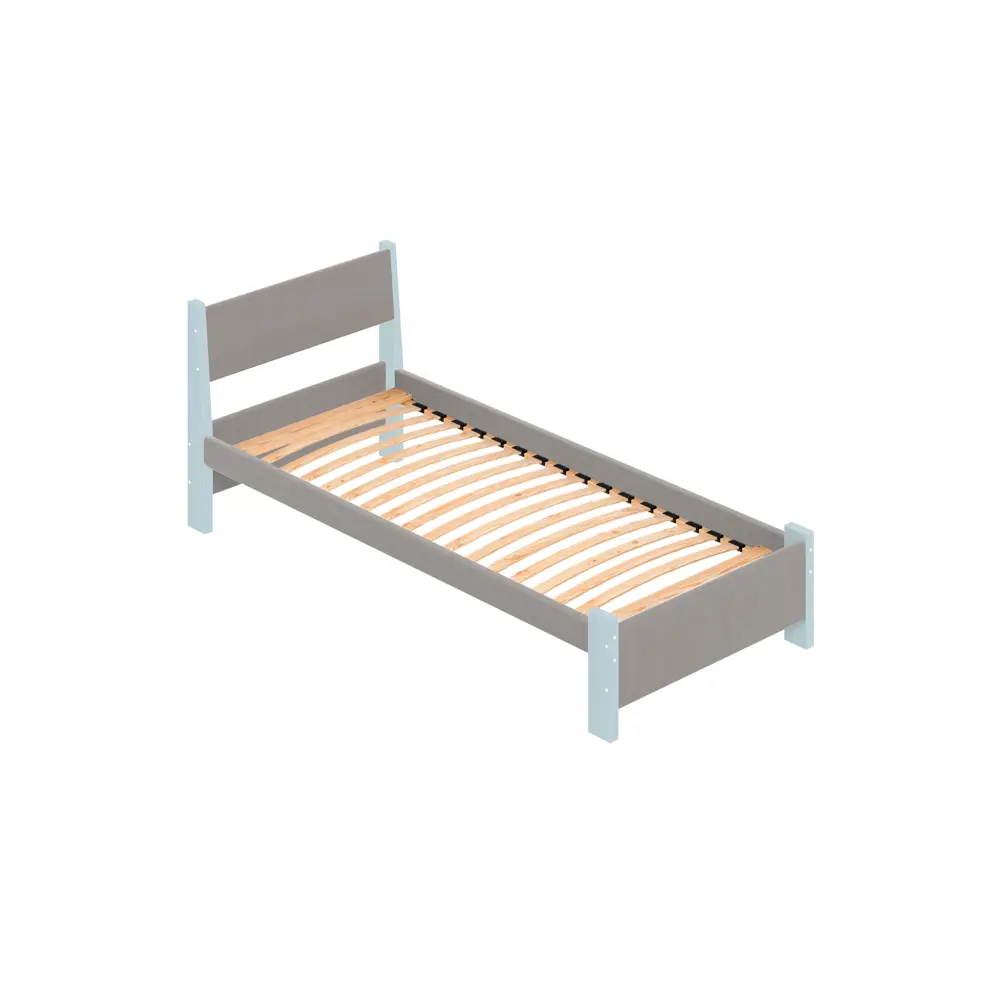 Фото 3 Кровать Solarius Мишка орто основание mkr-obiv-rs15-gol70-190-orto 80 x 80 x 200 см дерево цвет светло-серый/голубой Фото 3 Кровать Solarius Мишка орто основание mkr-obiv-rs15-gol70-190-orto 80 x 80 x 200 см дерево цвет светло-серый/голубой