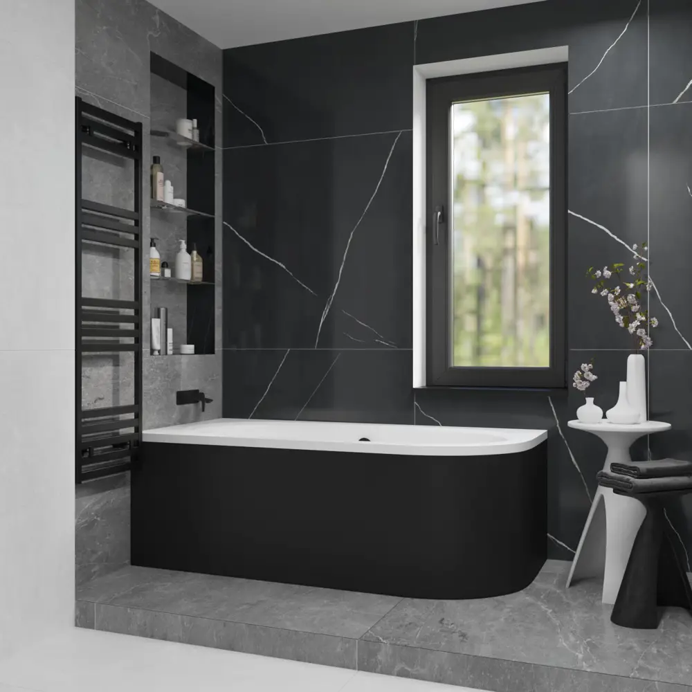 Фото 3 Ванна акриловая Helmken Marbella Lux 398K476B34 160х75 комплект 2 в 1: левосторонняя ванна, ножки