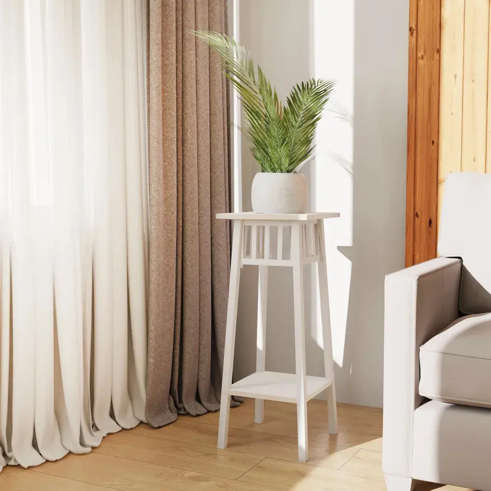 Фото 7 Подставка для цветов Make Mebel Фрейя 78x32x32 см металл белый Фото 7 Подставка для цветов Make Mebel Фрейя 78x32x32 см металл белый