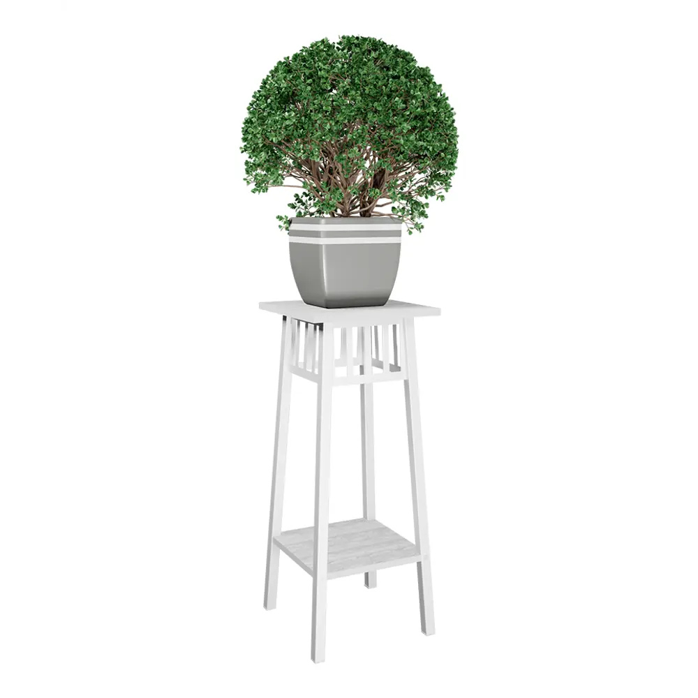 Фото 3 Подставка для цветов Make Mebel Фрейя 78x32x32 см металл белый Фото 3 Подставка для цветов Make Mebel Фрейя 78x32x32 см металл белый