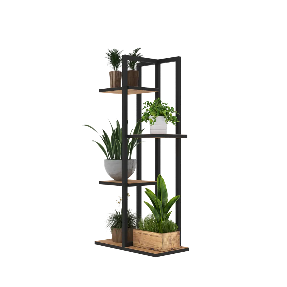 Фото 3 Подставка для цветов Make Mebel Этажи-4 24x44x93 см металл Фото 3 Подставка для цветов Make Mebel Этажи-4 24x44x93 см металл