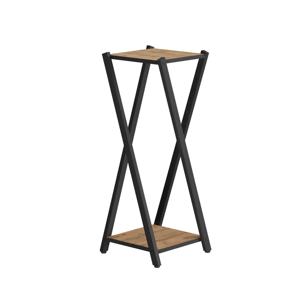 Фото 2 Подставка напольная для цветов Make Mebel Твист-2 33.5x33.5x82 см металл коричневый/черный Фото 2 Подставка напольная для цветов Make Mebel Твист-2 33.5x33.5x82 см металл коричневый/черный