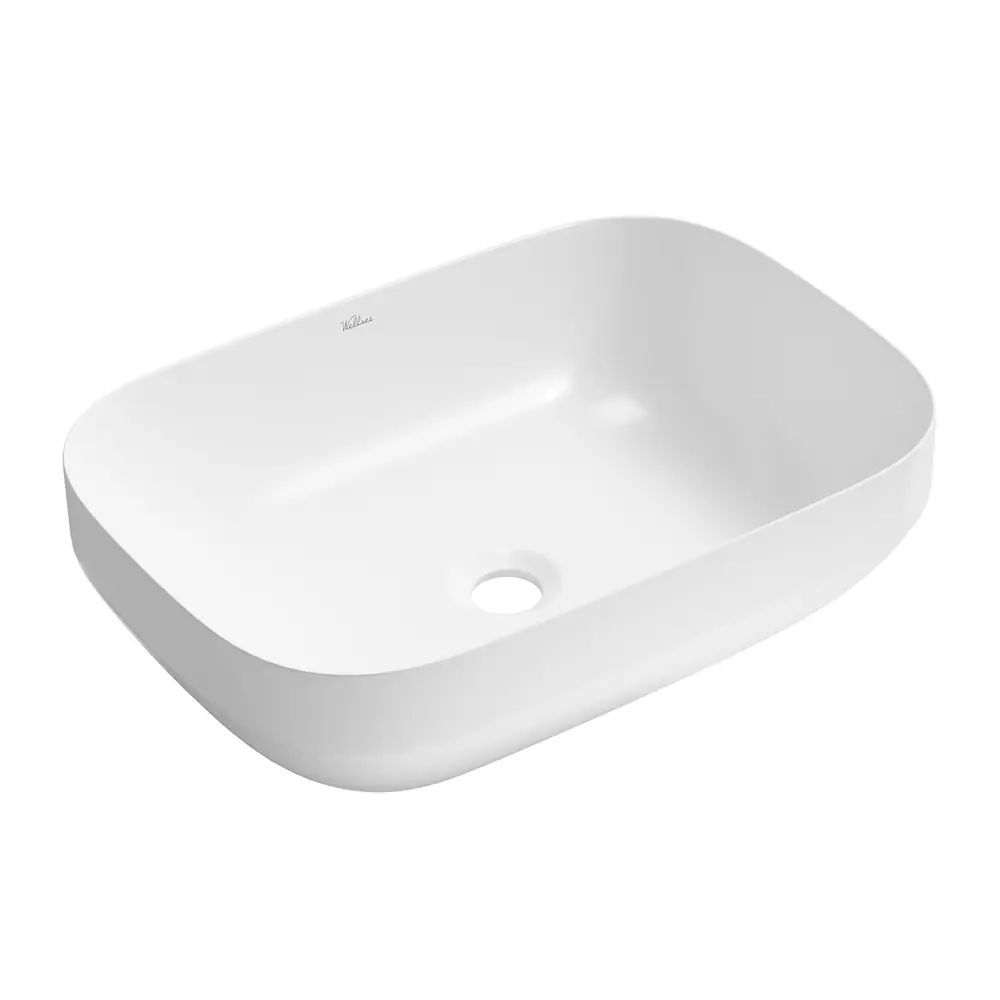 Фото 4 Раковина накладная для ванной Wellsee Air Gap S 20218871R в комплекте для ванной комнаты прямоугольник 50x35 см цвет белый Фото 4 Раковина накладная для ванной Wellsee Air Gap S 20218871R в комплекте для ванной комнаты прямоугольник 50x35 см цвет белый