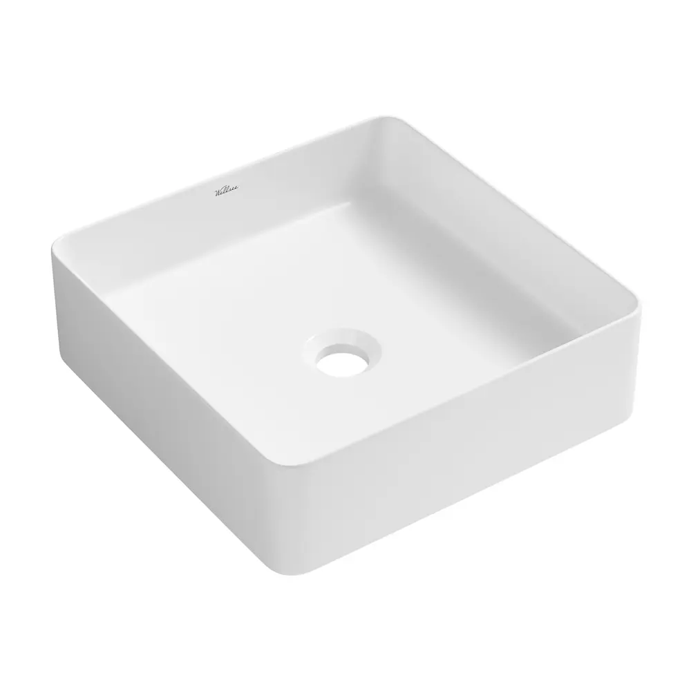 Фото 4 Раковина накладная для ванной Wellsee FreeDom 2.0 20217849R в комплекте для ванной комнаты квадрат 36x36 см цвет белый Фото 4 Раковина накладная для ванной Wellsee FreeDom 2.0 20217849R в комплекте для ванной комнаты квадрат 36x36 см цвет белый