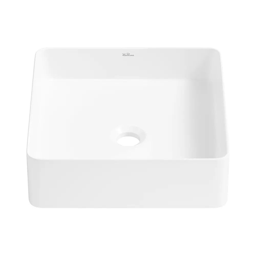Фото 4 Раковина накладная для ванной Wellsee FreeDom 2.0 20214344R с донным клапаном квадрат 30x30 см цвет белый Фото 4 Раковина накладная для ванной Wellsee FreeDom 2.0 20214344R с донным клапаном квадрат 30x30 см цвет белый