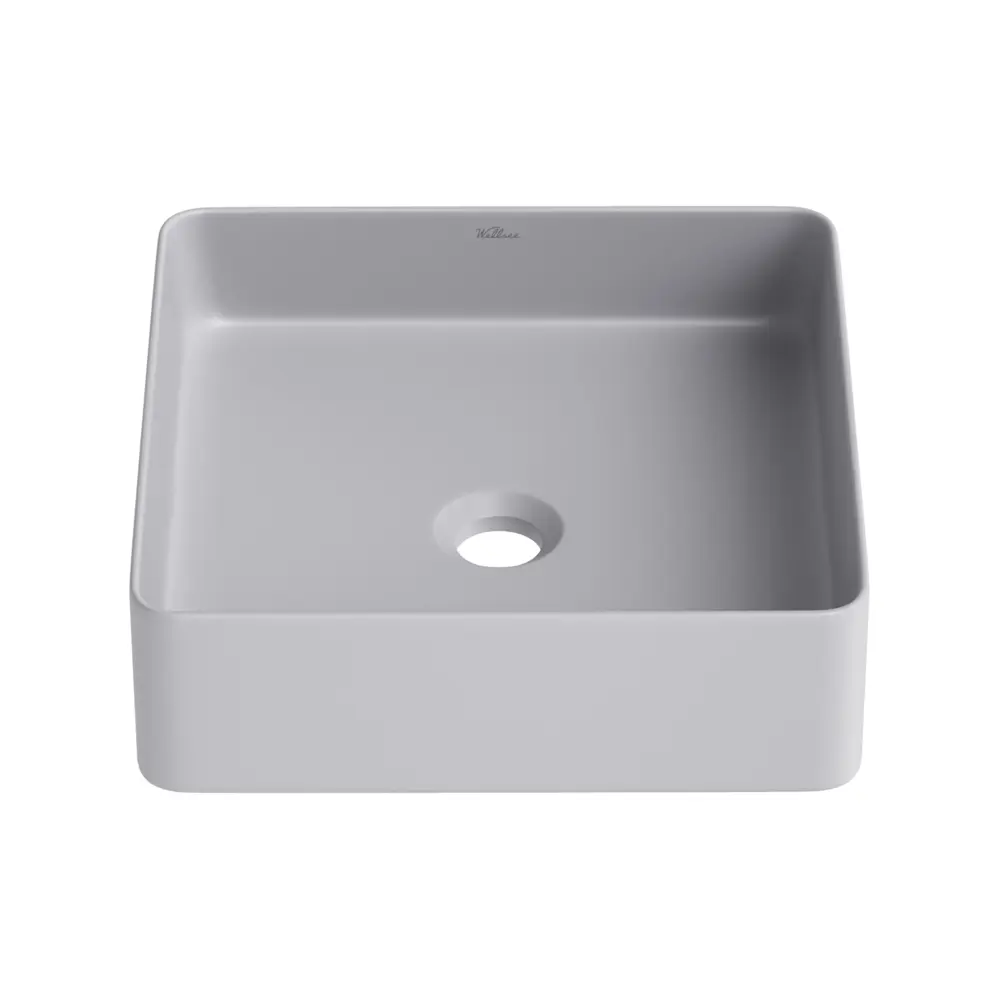Фото 5 Раковина накладная для ванной Wellsee FreeDom 2.0 20214431R с донным клапаном квадрат 30x30 см цвет Серый/серебристый Фото 5 Раковина накладная для ванной Wellsee FreeDom 2.0 20214431R с донным клапаном квадрат 30x30 см цвет Серый/серебристый