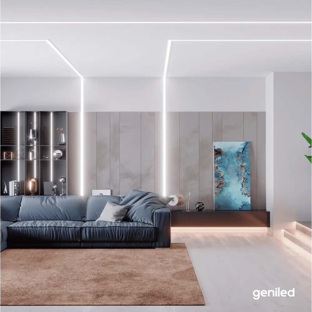 Фото 8 Профиль Geniled 12130_1_ch_2 для светодиодной ленты алюминий 22 мм 100 см прямой Фото 8 Профиль Geniled 12130_1_ch_2 для светодиодной ленты алюминий 22 мм 100 см прямой