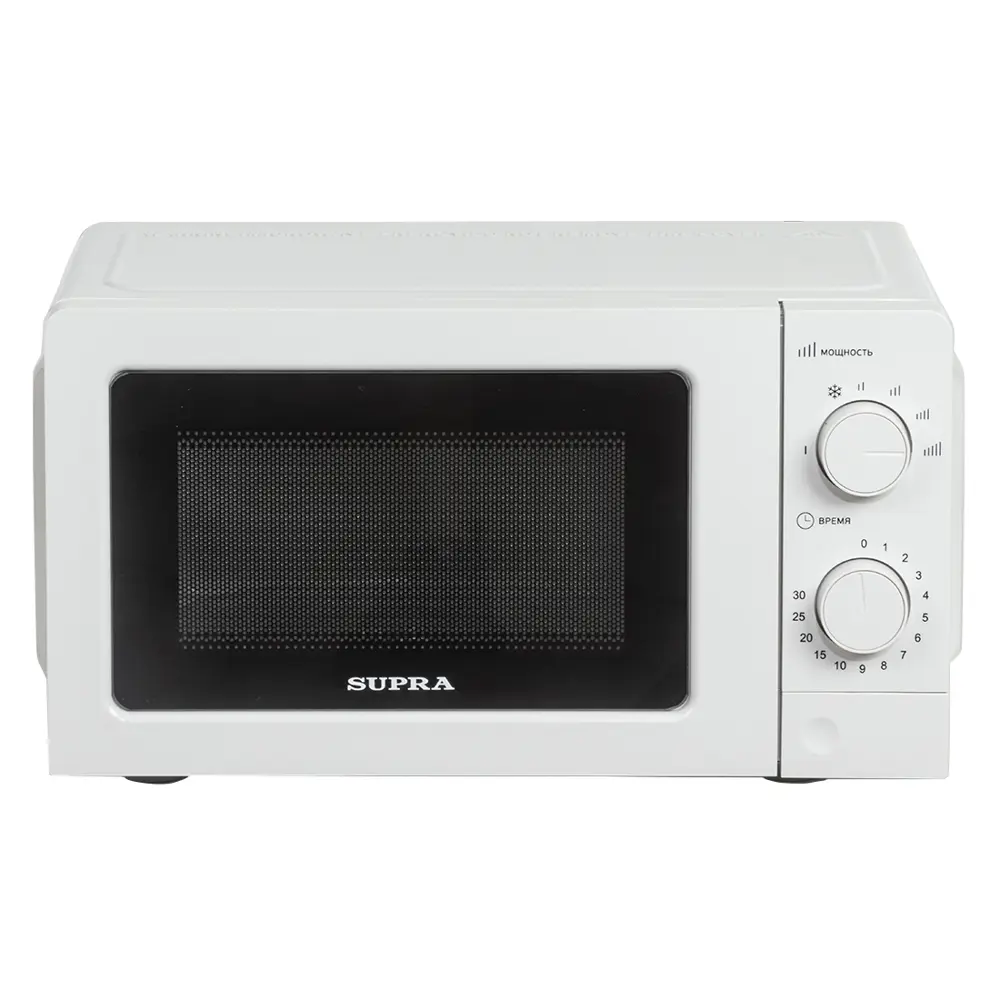 Фото 7 Отдельностоящая микроволновая печь Supra 20MW61 20 л 44.6x24.3x33.3 см цвет белый Фото 7 Отдельностоящая микроволновая печь Supra 20MW61 20 л 44.6x24.3x33.3 см цвет белый