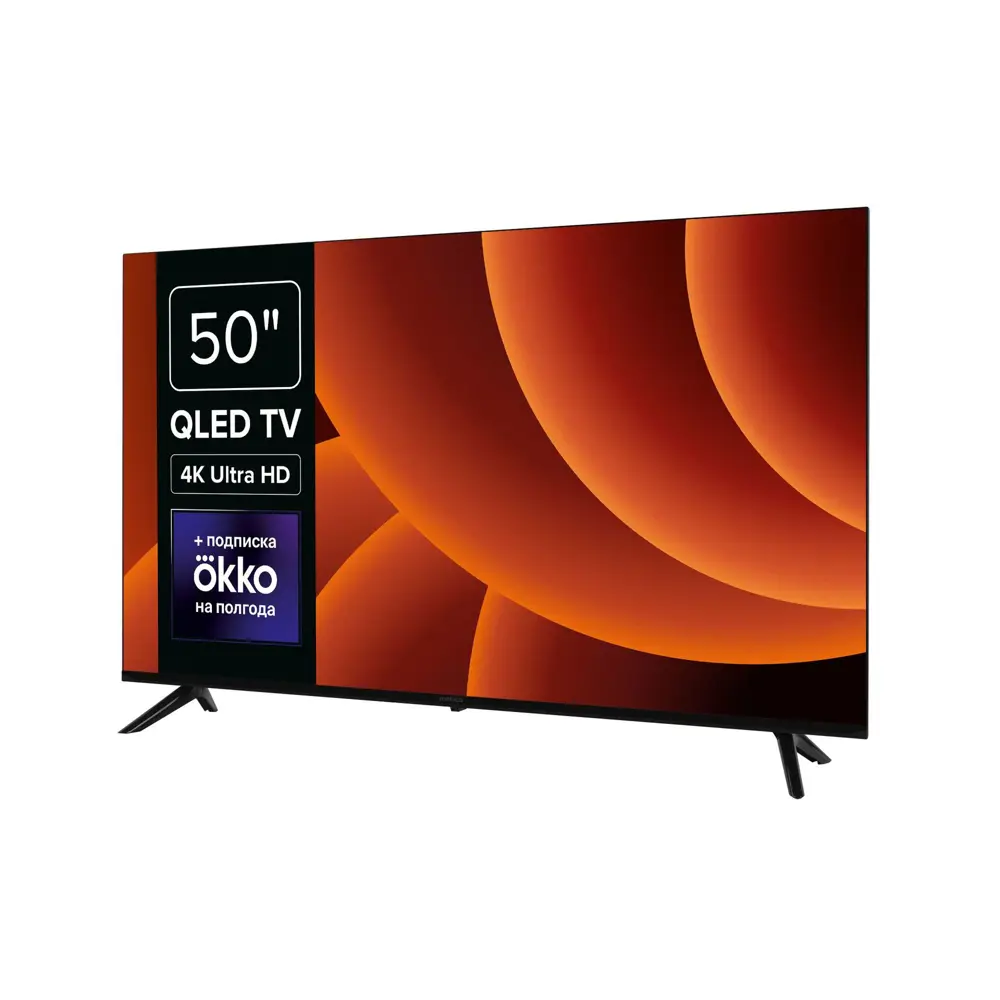 Фото Телевизор Rombica 50MT-UDG54G QLED 55" 140 см цвет черный Фото Телевизор Rombica 50MT-UDG54G QLED 55" 140 см цвет черный