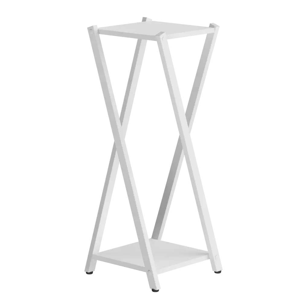 Фото 2 Подставка для цветов Make Mebel Твист-3 33.5x33.5x102 см металл белый Фото 2 Подставка для цветов Make Mebel Твист-3 33.5x33.5x102 см металл белый