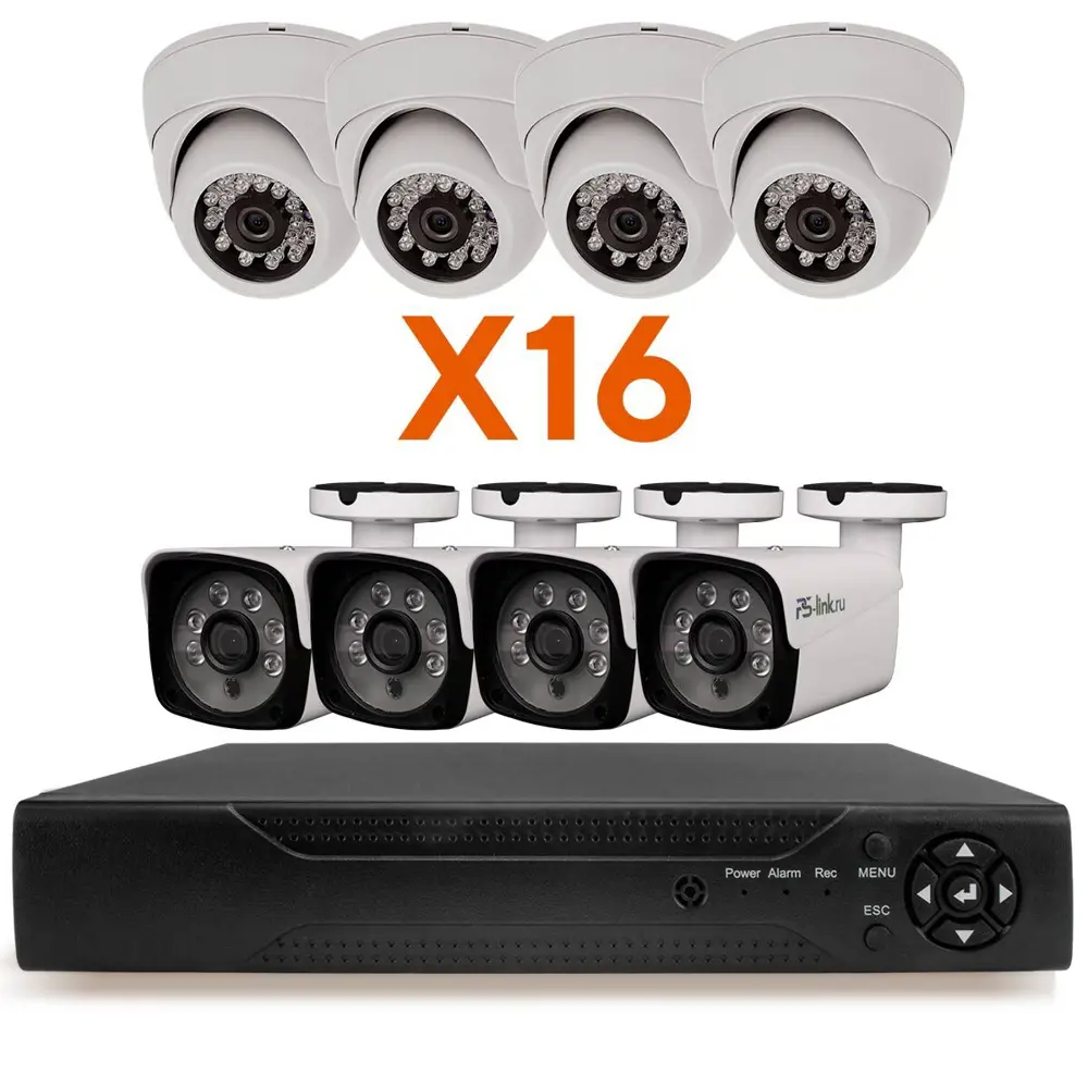 Фото Комплект видеонаблюдения AHD PS-link KIT-B216HD 2 Мп 8 камер 8 для помещения 3012 Фото Комплект видеонаблюдения AHD PS-link KIT-B216HD 2 Мп 8 камер 8 для помещения 3012