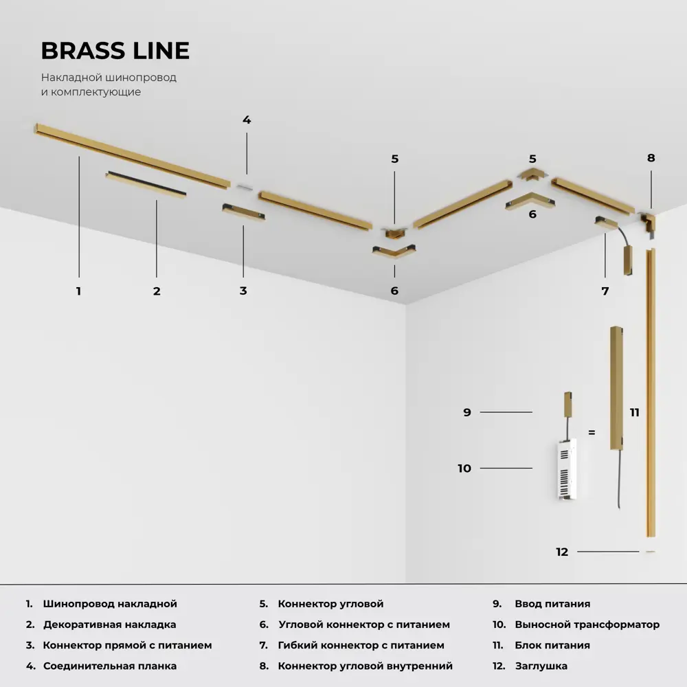 Фото 3 Шинопровод накладной Elektrostandard Brass Line 85223/00 латунь 1.5м Фото 3 Шинопровод накладной Elektrostandard Brass Line 85223/00 латунь 1.5м