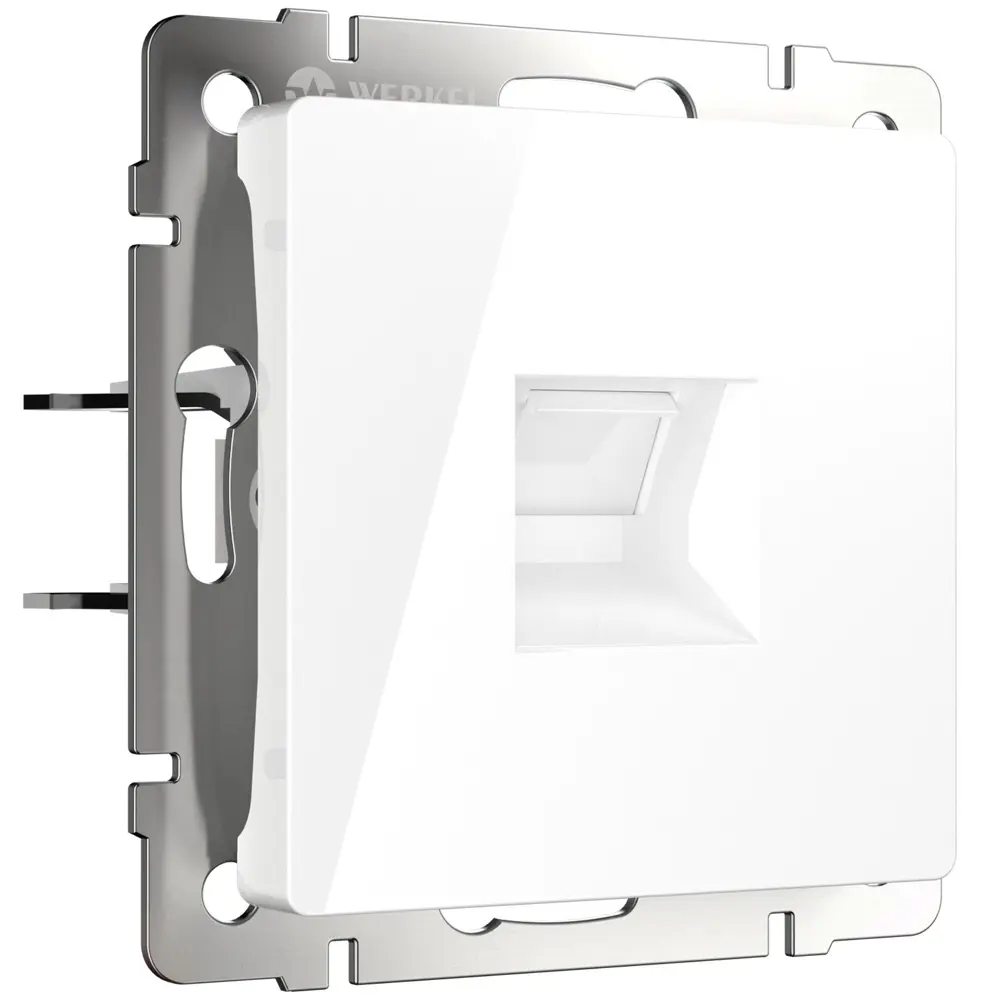 Фото 4 Розетка компьютерная встраиваемая Werkel a051136 RJ-45 цвет белый Фото 4 Розетка компьютерная встраиваемая Werkel a051136 RJ-45 цвет белый