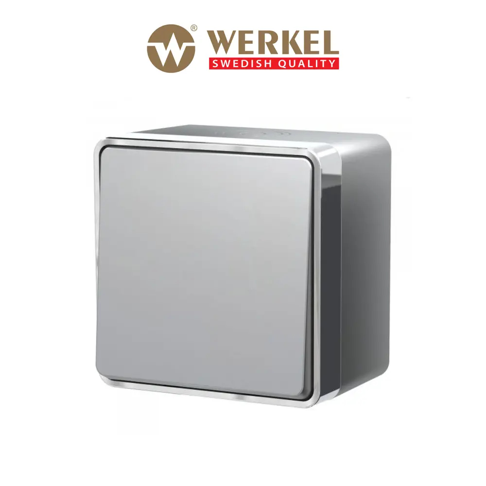 Фото Выключатель накладной Werkel Gallant a052767 1 клавиша цвет серебряный Фото Выключатель накладной Werkel Gallant a052767 1 клавиша цвет серебряный