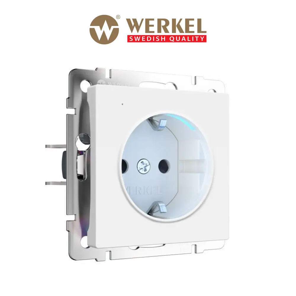 Фото Розетка Werkel W1171461 с заземлением цвет белый матовый Фото Розетка Werkel W1171461 с заземлением цвет белый матовый