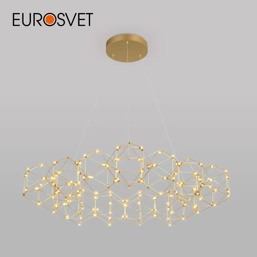Фото Светильник подвесной светодиодный EUROSVET 90169/15 Uma 10 м² теплый белый свет цвет бронза Фото Светильник подвесной светодиодный EUROSVET 90169/15 Uma 10 м² теплый белый свет цвет бронза