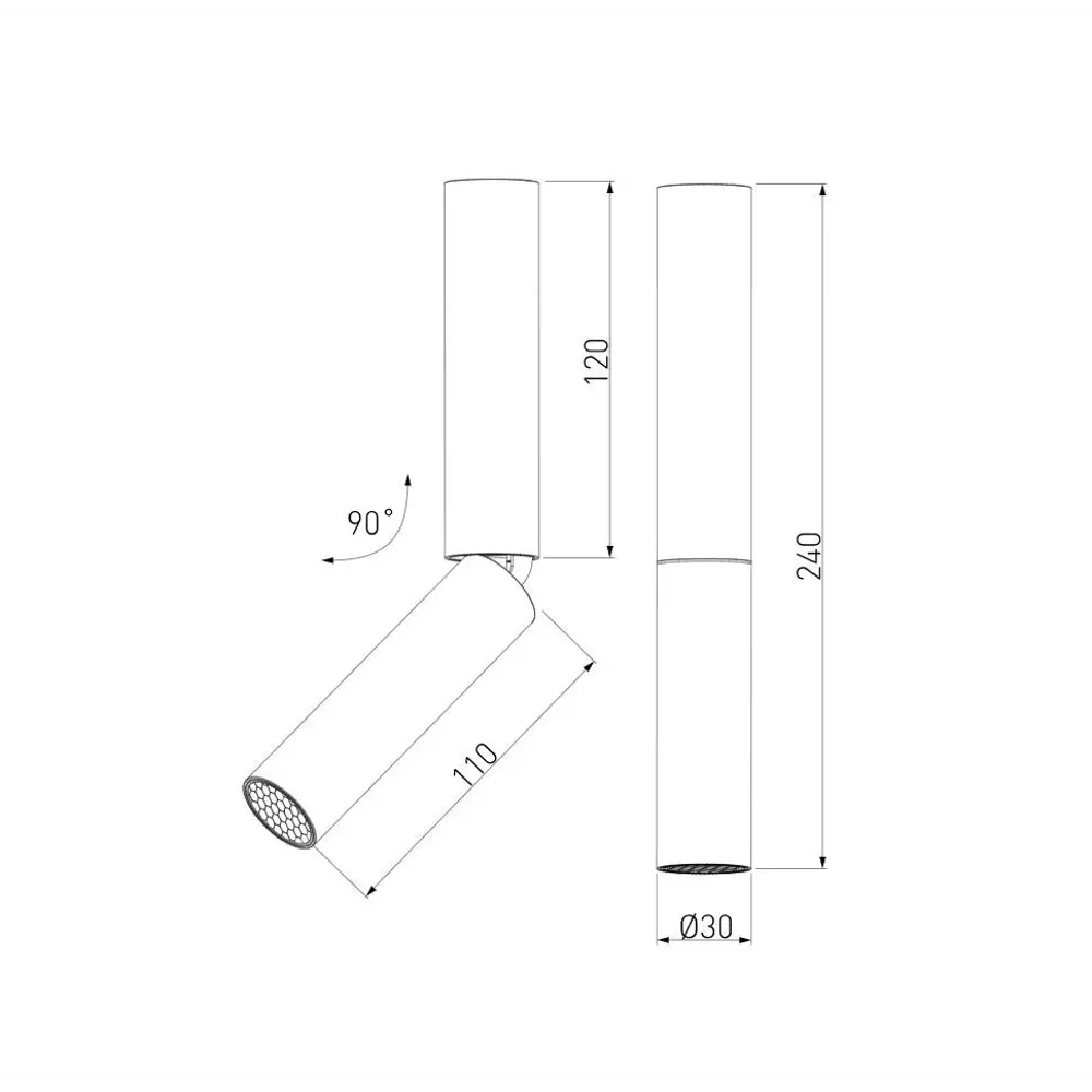 Фото 9 Светильник точечный светодиодный накладной Elektrostandard 25029/LED Pika 1 м² нейтральный белый свет цвет черный Фото 9 Светильник точечный светодиодный накладной Elektrostandard 25029/LED Pika 1 м² нейтральный белый свет цвет черный