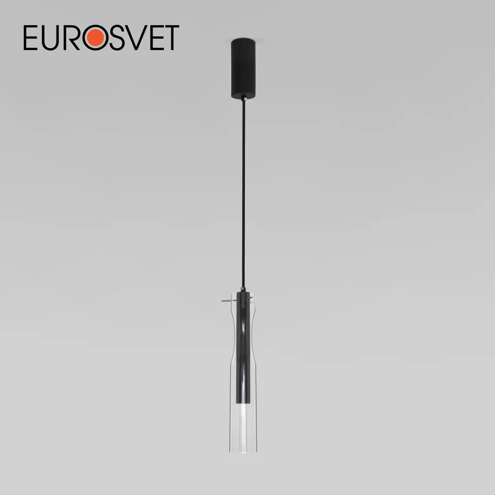 Фото Светильник подвесной светодиодный Eurosvet 50254/1 a063280 1 м² нейтральный белый свет цвет черный Фото Светильник подвесной светодиодный Eurosvet 50254/1 a063280 1 м² нейтральный белый свет цвет черный