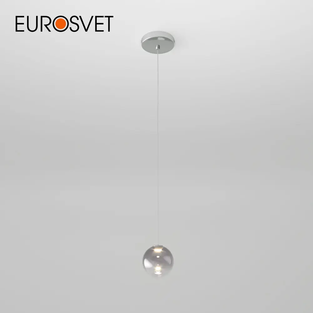 Фото Светильник подвесной EUROSVET a058641 Wonder 1 м² цвет хром Фото Светильник подвесной EUROSVET a058641 Wonder 1 м² цвет хром
