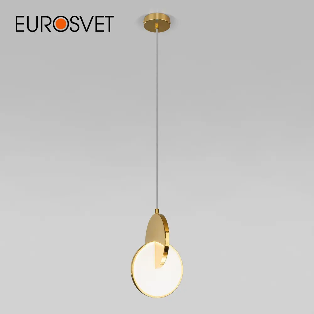 Фото Светильник подвесной EUROSVET a057336 Lang 1 м² цвет золотой Фото Светильник подвесной EUROSVET a057336 Lang 1 м² цвет золотой