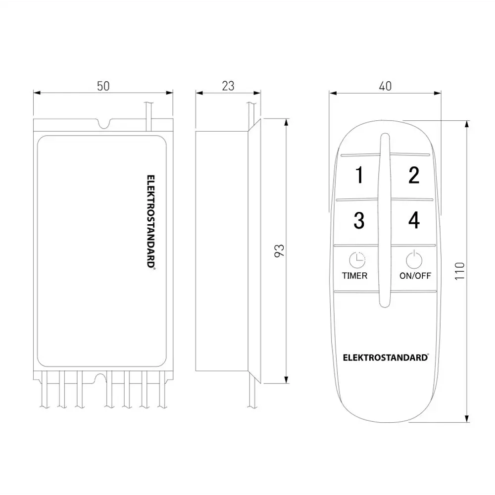 Фото 7 Контроллер 4-канальный Elektrostandard Y8 для дистанционного управления освещением Фото 7 Контроллер 4-канальный Elektrostandard Y8 для дистанционного управления освещением