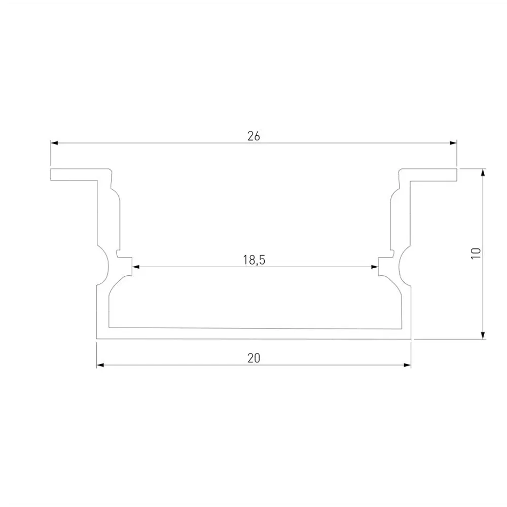 Фото 2 Профиль Elektrostandard a062732 LL-2-ALP019 цвет серый Фото 2 Профиль Elektrostandard a062732 LL-2-ALP019 цвет серый