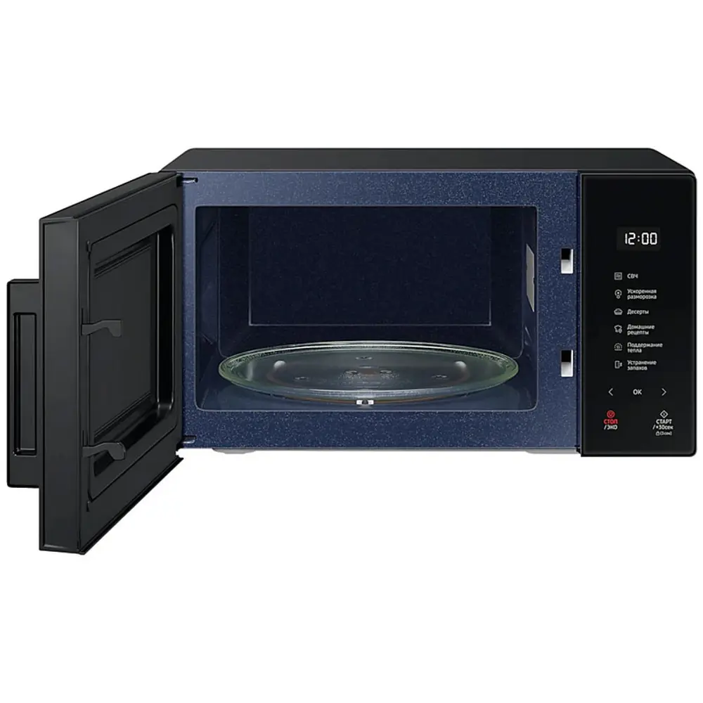 Фото 2 Отдельностоящая микроволновая печь Samsung MS23T5018AK/BW 23 л 48.9x27.5x37.4 см цвет черный Фото 2 Отдельностоящая микроволновая печь Samsung MS23T5018AK/BW 23 л 48.9x27.5x37.4 см цвет черный