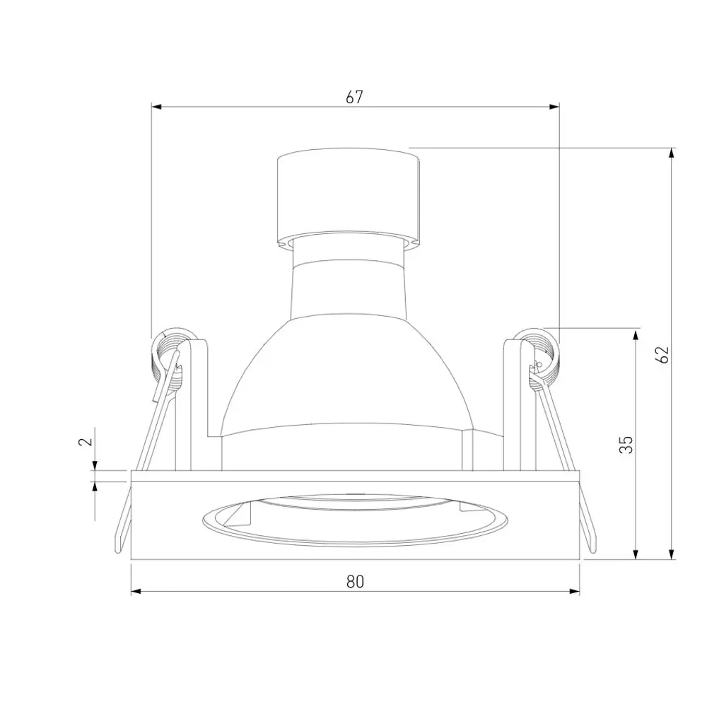 Фото 5 Светильник точечный встраиваемый Elektrostandard A067710 Minnie 1 м² под отверстие 6.7 см цвет белый Фото 5 Светильник точечный встраиваемый Elektrostandard A067710 Minnie 1 м² под отверстие 6.7 см цвет белый