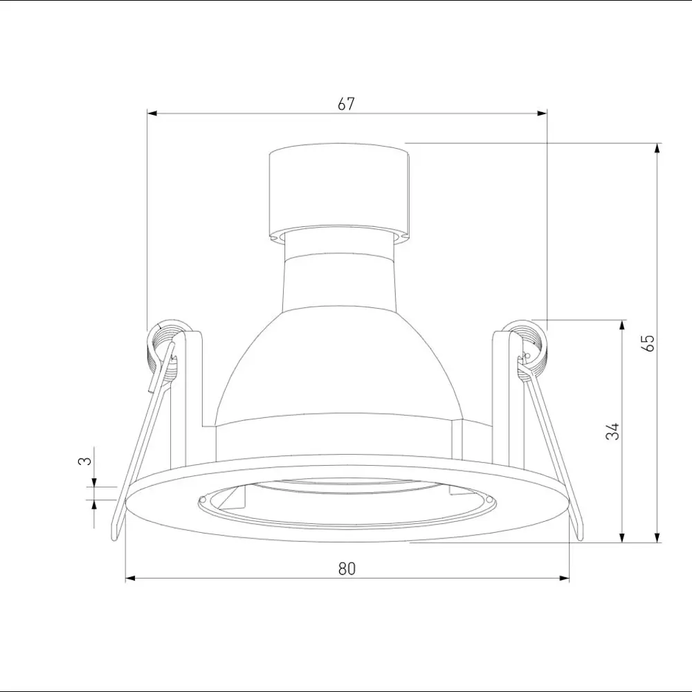 Фото 7 Светильник точечный встраиваемый Elektrostandard A067709 Minnie 1 м² под отверстие 6.7 см цвет черный Фото 7 Светильник точечный встраиваемый Elektrostandard A067709 Minnie 1 м² под отверстие 6.7 см цвет черный