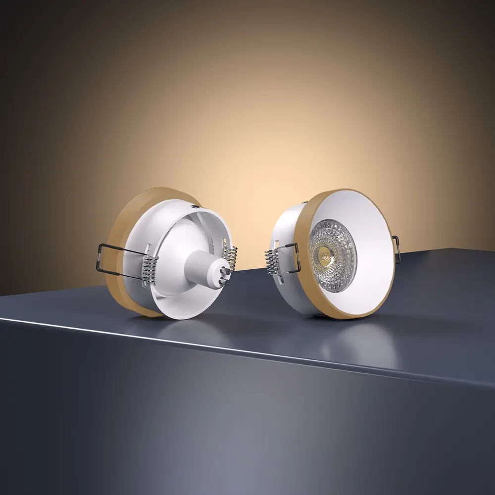 Фото 7 Встраиваемый точечный светильник Elektrostandard Discus 112 MR16 белый/золото Фото 7 Встраиваемый точечный светильник Elektrostandard Discus 112 MR16 белый/золото