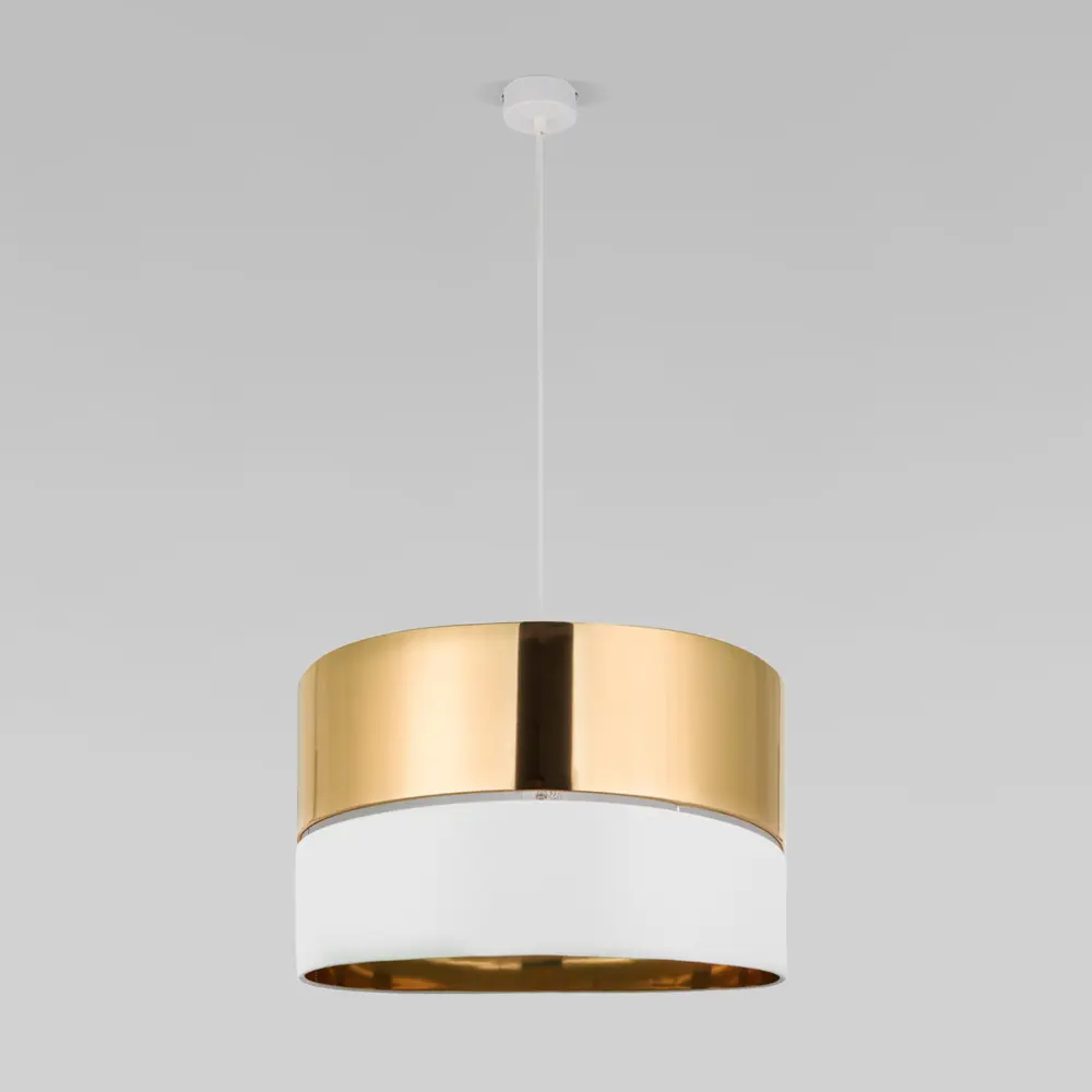 Фото 3 Светильник подвесной TK LIGHTING a062970 Hilton 1 лампа 6 м² цвет белый/золото