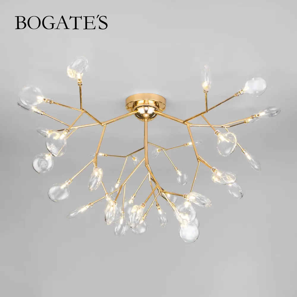 Фото Потолочная люстра со стеклянными плафонами BOGATE'S 566 золото Фото Потолочная люстра со стеклянными плафонами BOGATE'S 566 золото