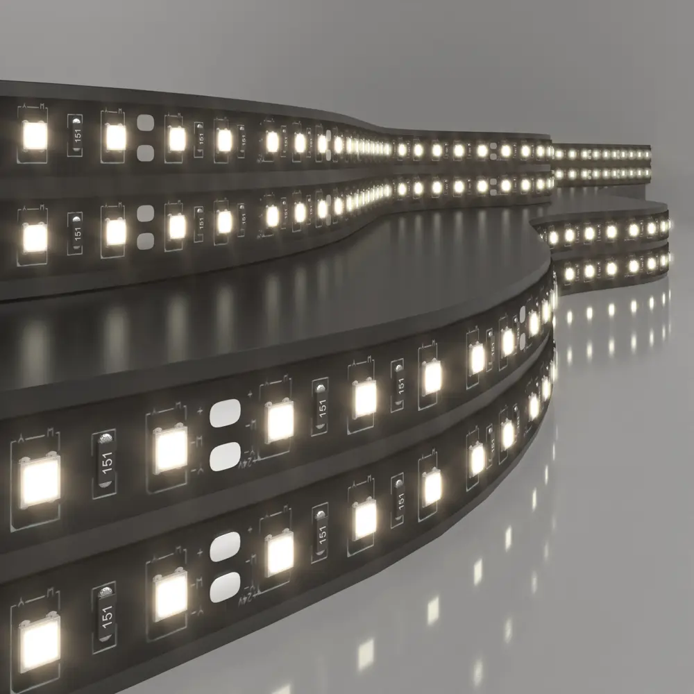 Фото 3 Светодиодная лента Elektrostandard a063873 24v 120led 9.6w ip20 black 120 диод 7 Вт/м 24 В 30 мм IP20 5 м нейтральный белый свет
