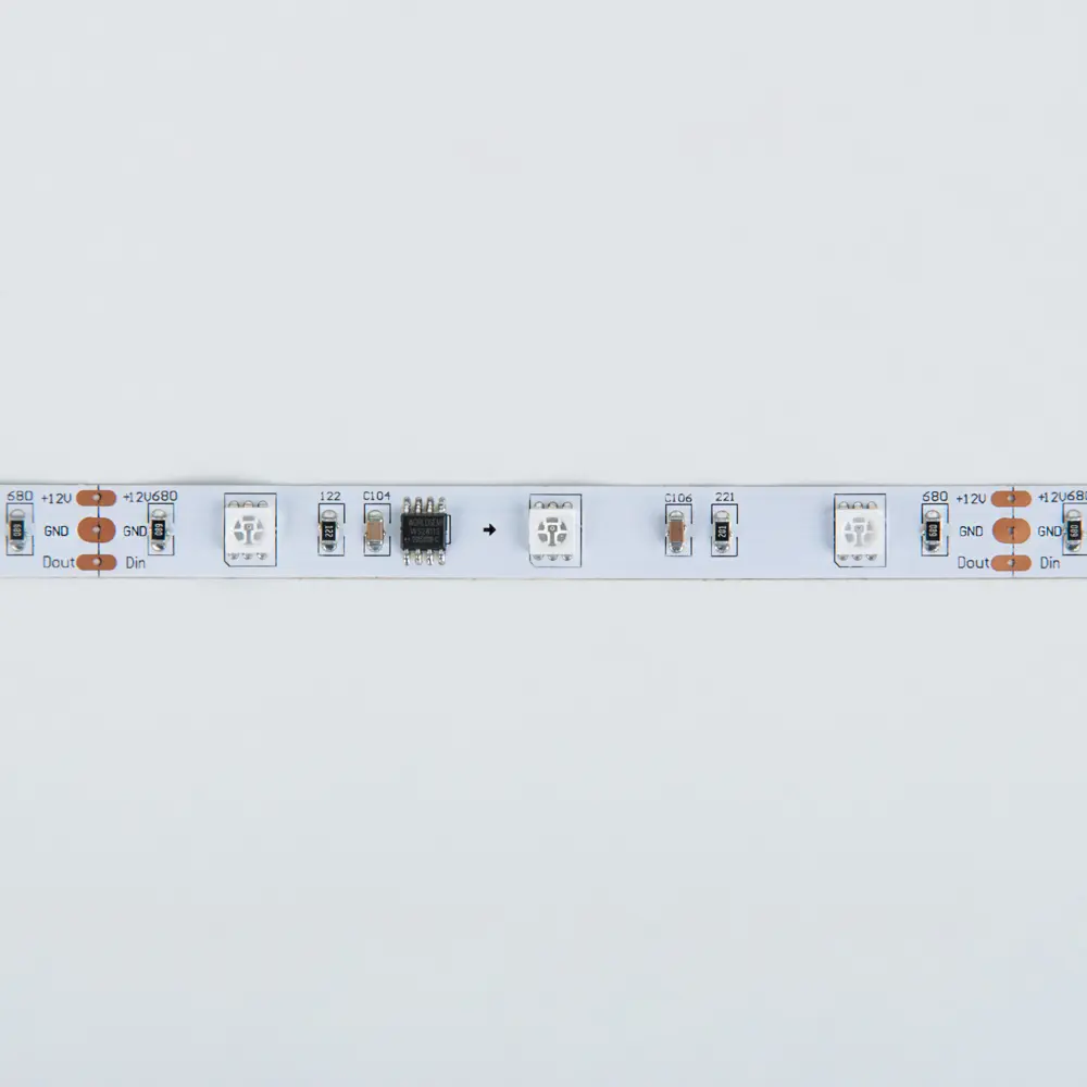 Фото 19 Светодиодная лента Elektrostandard a027833 30 диод/7.2 Вт/м 12 В 10 мм IP20 5 м изменение цвета RGB