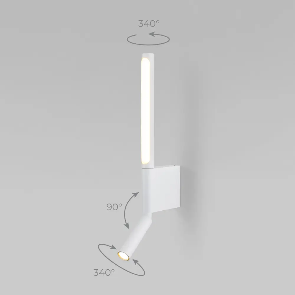 Фото 2 Настенный светильник светодиодный Elektrostandard 40111/led нейтральный белый свет цвет белый Фото 2 Настенный светильник светодиодный Elektrostandard 40111/led нейтральный белый свет цвет белый