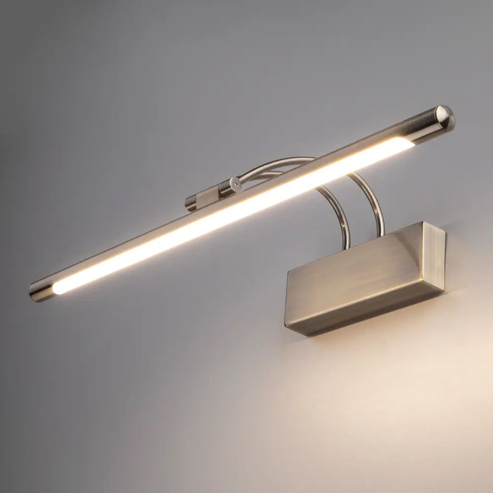 Фото 7 Подсветка для картин светодиодная Elektrostandard Mrl led 10w 1011 ip20 теплый белый (желтый) свет цвет бронза Фото 7 Подсветка для картин светодиодная Elektrostandard Mrl led 10w 1011 ip20 теплый белый (желтый) свет цвет бронза
