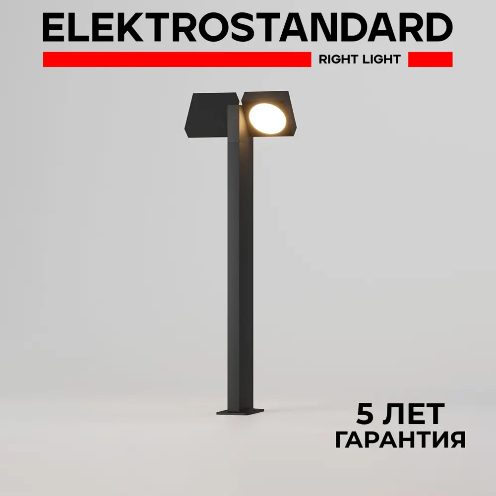 Фото Светильник садово-парковый с поворотными плафонами Elektrostandard Twin 35170/F черный Фото Светильник садово-парковый с поворотными плафонами Elektrostandard Twin 35170/F черный