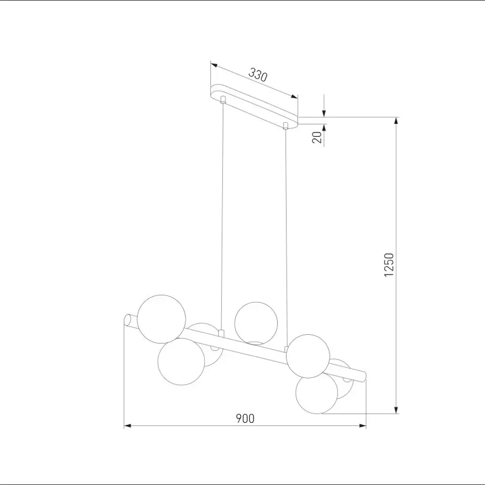 Фото 9 Светильник подвесной Tk lighting Estera wood A068335 7 ламп 11 м² цвет коричневый Фото 9 Светильник подвесной Tk lighting Estera wood A068335 7 ламп 11 м² цвет коричневый