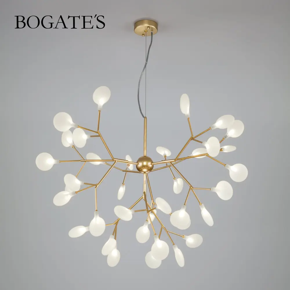 Фото Умный подвесной светильник BOGATE'S 342 золото белый Фото Умный подвесной светильник BOGATE'S 342 золото белый