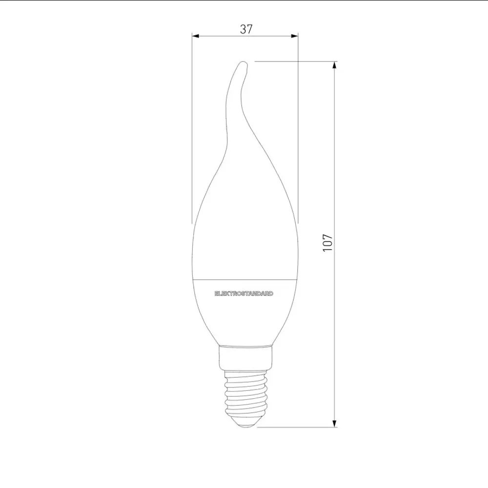 Фото 3 Лампа светодиодная Elektrostandard Ble1450 E14 230 В 7 Вт свеча на ветру 610 Лм для диммера Фото 3 Лампа светодиодная Elektrostandard Ble1450 E14 230 В 7 Вт свеча на ветру 610 Лм для диммера