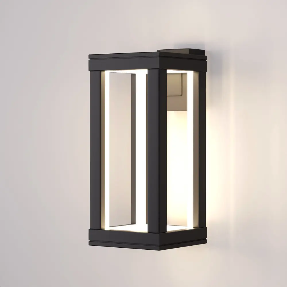 Фото 3 Светильник настенный светодиодный уличный Elektrostandard Frame 1527 Techno IP54 цвет черный Фото 3 Светильник настенный светодиодный уличный Elektrostandard Frame 1527 Techno IP54 цвет черный