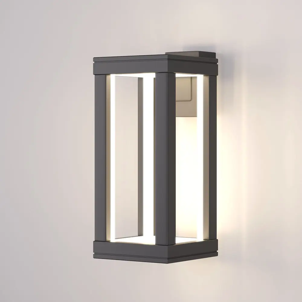 Фото 2 Светильник настенный светодиодный уличный Elektrostandard Frame 1527 Techno IP54 цвет серый Фото 2 Светильник настенный светодиодный уличный Elektrostandard Frame 1527 Techno IP54 цвет серый