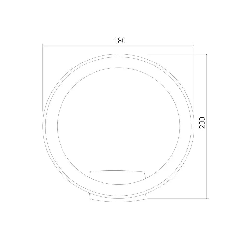 Фото 11 Светильник настенный светодиодный уличный Elektrostandard 1710 Techno Ring IP54 цвет черный Фото 11 Светильник настенный светодиодный уличный Elektrostandard 1710 Techno Ring IP54 цвет черный