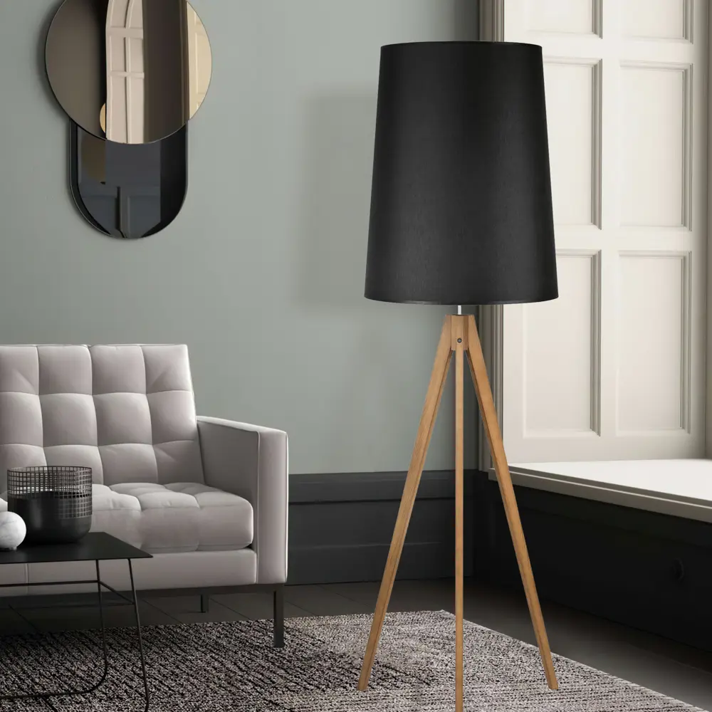 Фото 2 Торшер TK LIGHTING 5599 Walz цвет дерево/черный Фото 2 Торшер TK LIGHTING 5599 Walz цвет дерево/черный