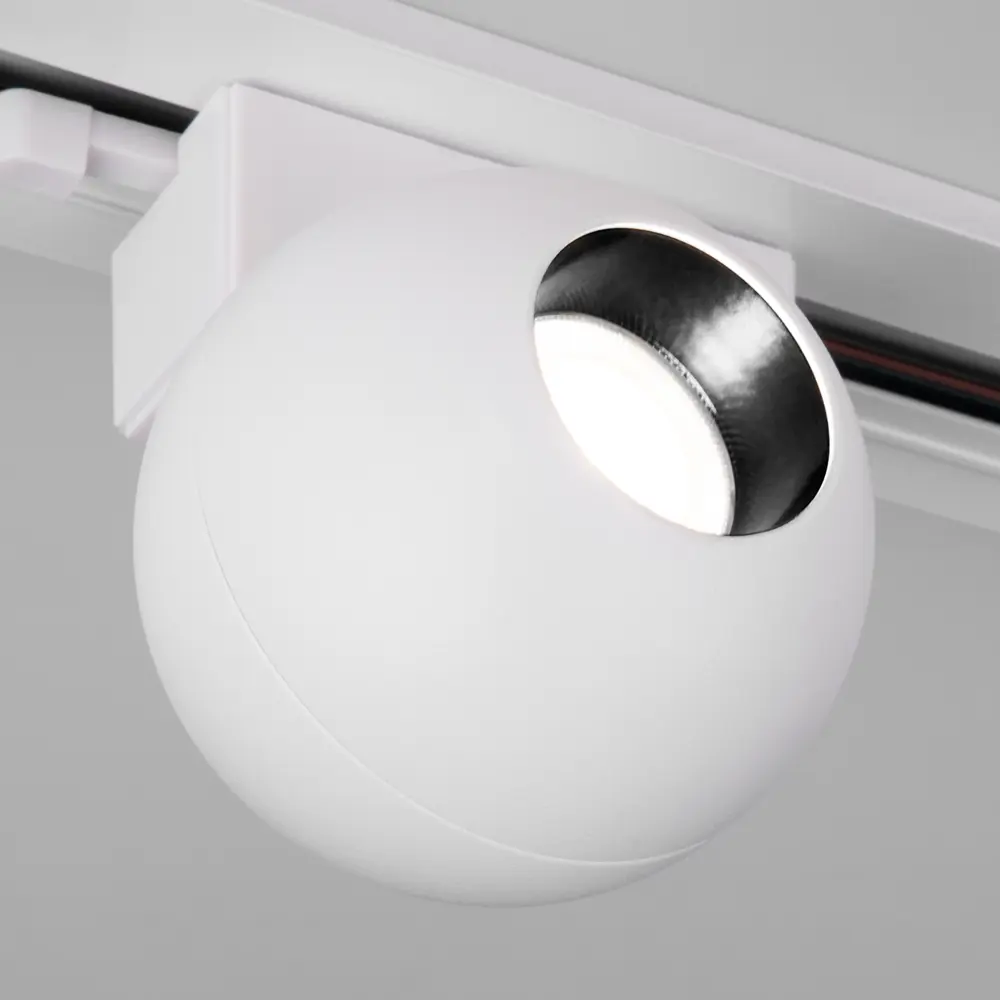 Фото 3 Трековый светильник Elektrostandard LTB76 Ball a053740 светодиодный 8 Вт однофазный цвет белый Фото 3 Трековый светильник Elektrostandard LTB76 Ball a053740 светодиодный 8 Вт однофазный цвет белый