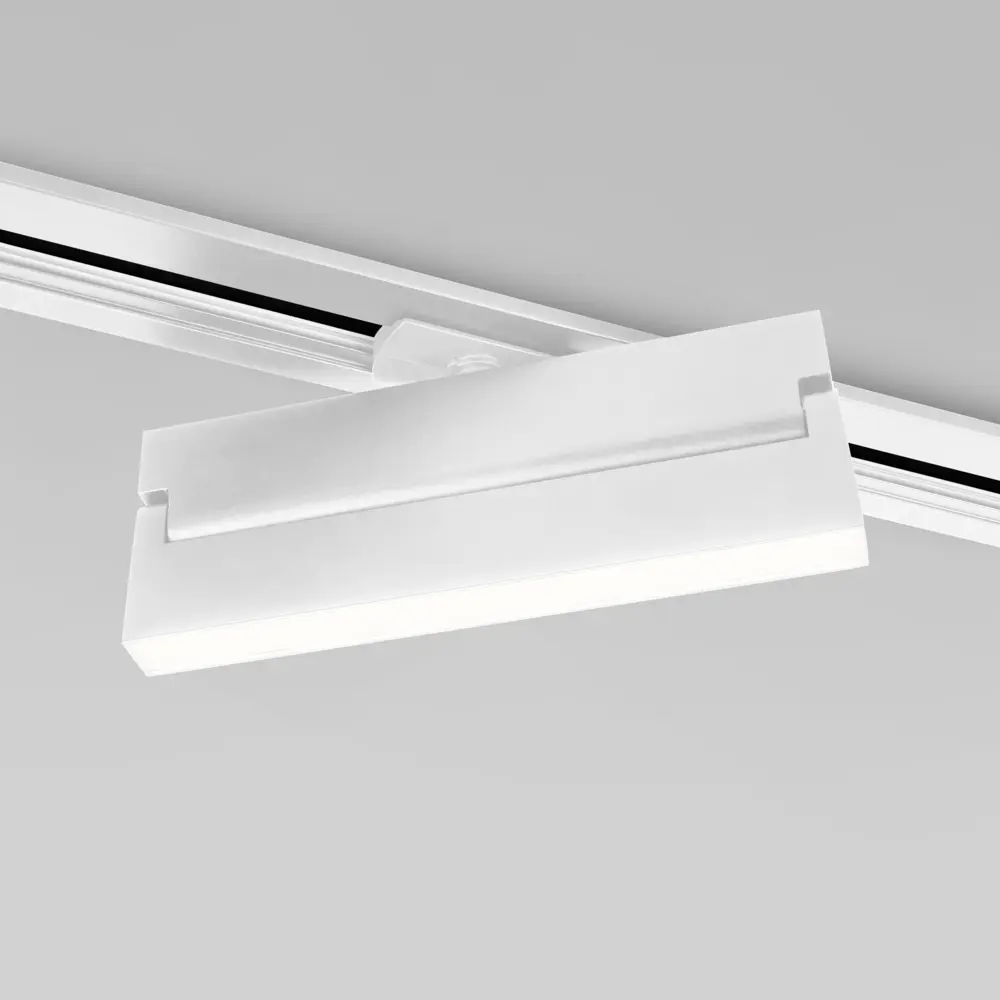 Фото 4 Трековый светильник линейный светодиодный Elektrostandard A057438 20 Вт однофазный 7 м² цвет белый Фото 4 Трековый светильник линейный светодиодный Elektrostandard A057438 20 Вт однофазный 7 м² цвет белый