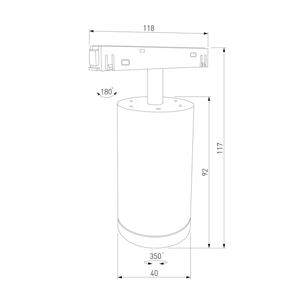 Фото 8 Трековый светильник Elektrostandard a061300 светодиодный 8 Вт 1 м² цвет черный Фото 8 Трековый светильник Elektrostandard a061300 светодиодный 8 Вт 1 м² цвет черный