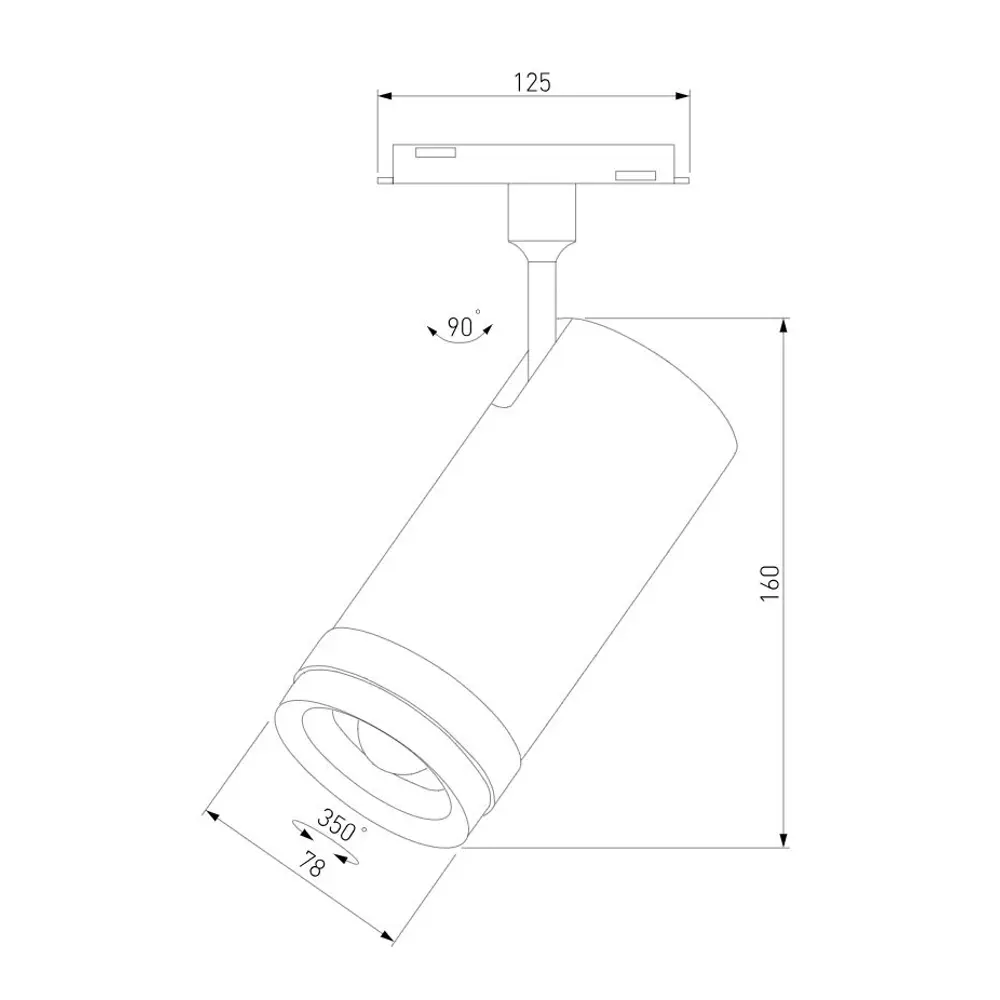 Фото 5 Трековый светильник светодиодный Elektrostandard 85045/01 Slim Magnetic 25 Вт 7 м² цвет черный Фото 5 Трековый светильник светодиодный Elektrostandard 85045/01 Slim Magnetic 25 Вт 7 м² цвет черный