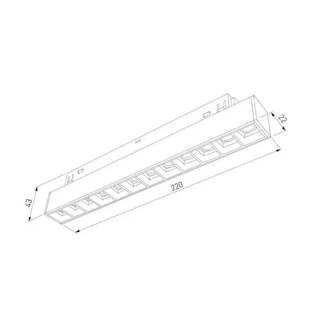 Фото 4 Трековый светильник линейный светодиодный Elektrostandard A066584 12 Вт однофазный 4 м² цвет черный Фото 4 Трековый светильник линейный светодиодный Elektrostandard A066584 12 Вт однофазный 4 м² цвет черный