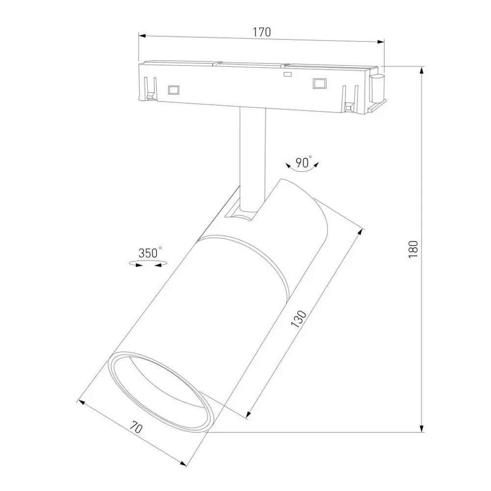 Фото 8 Трековый светильник спот светодиодный Elektrostandard A067380 20 Вт однофазный 8 м² цвет черный Фото 8 Трековый светильник спот светодиодный Elektrostandard A067380 20 Вт однофазный 8 м² цвет черный